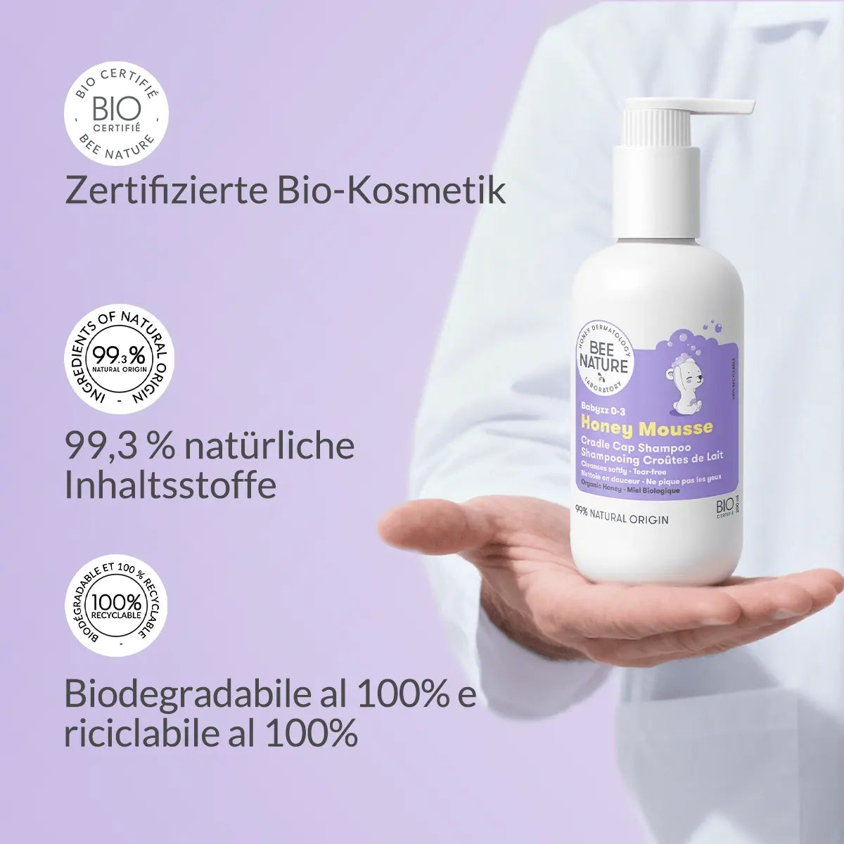 Das dermatologisch getestete und als "sehr gut" bewertete Siegel bestätigt die besondere Verträglichkeit des Shampoos.