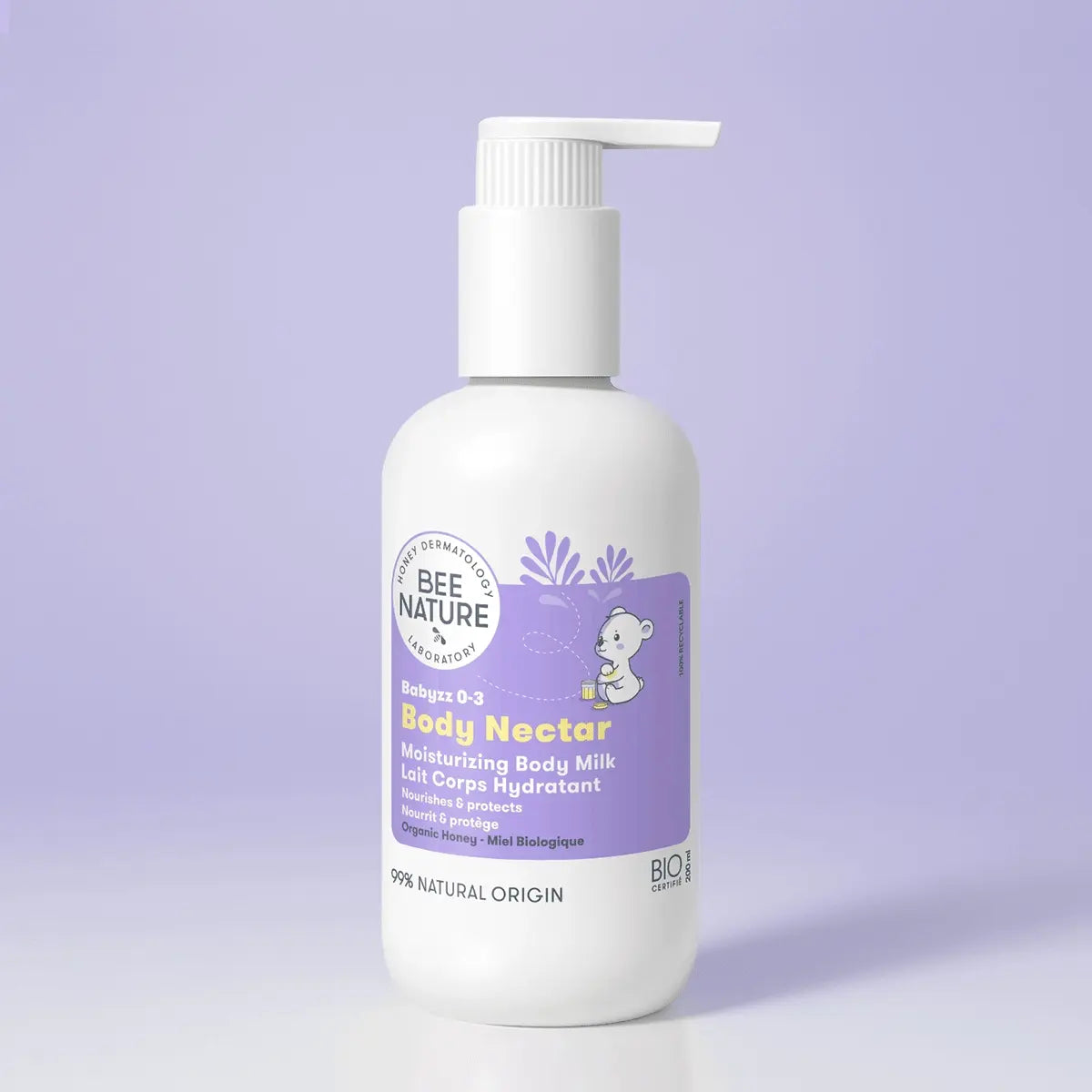 Bee Nature Körperlotion für Babys 200 ml – milde Pflege für empfindliche Babyhaut