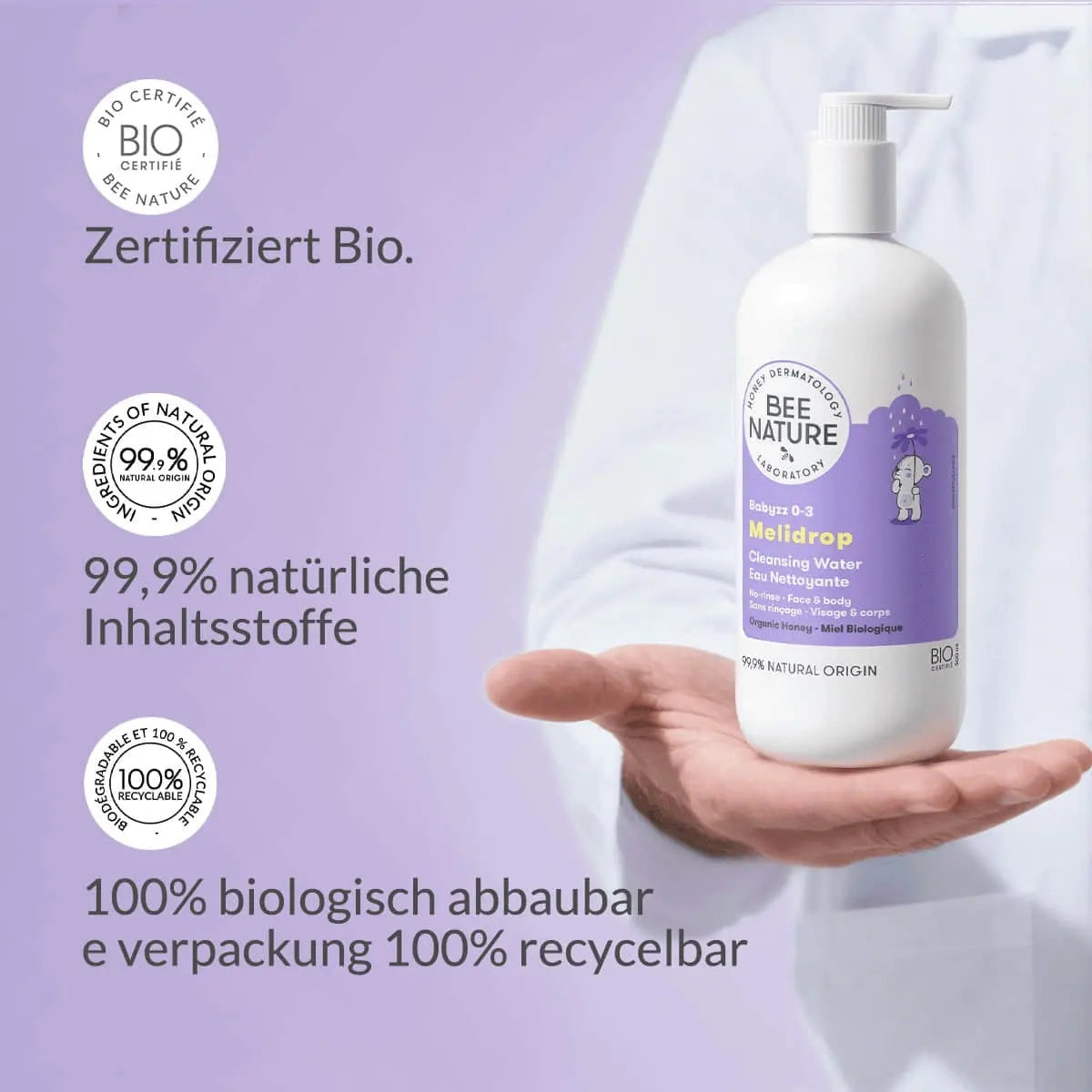 Baby Reinigungsmilch – 500ml - MELIDROP -Babyzz