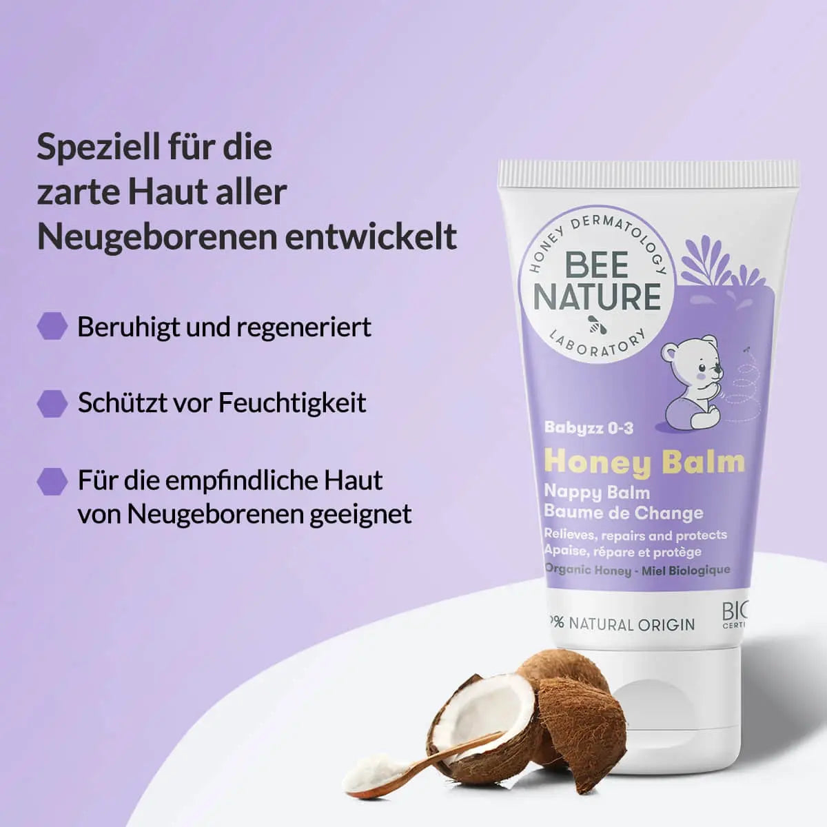 Baby Wundschutzcreme  – 50ml - HONEY BALM -Babyzz