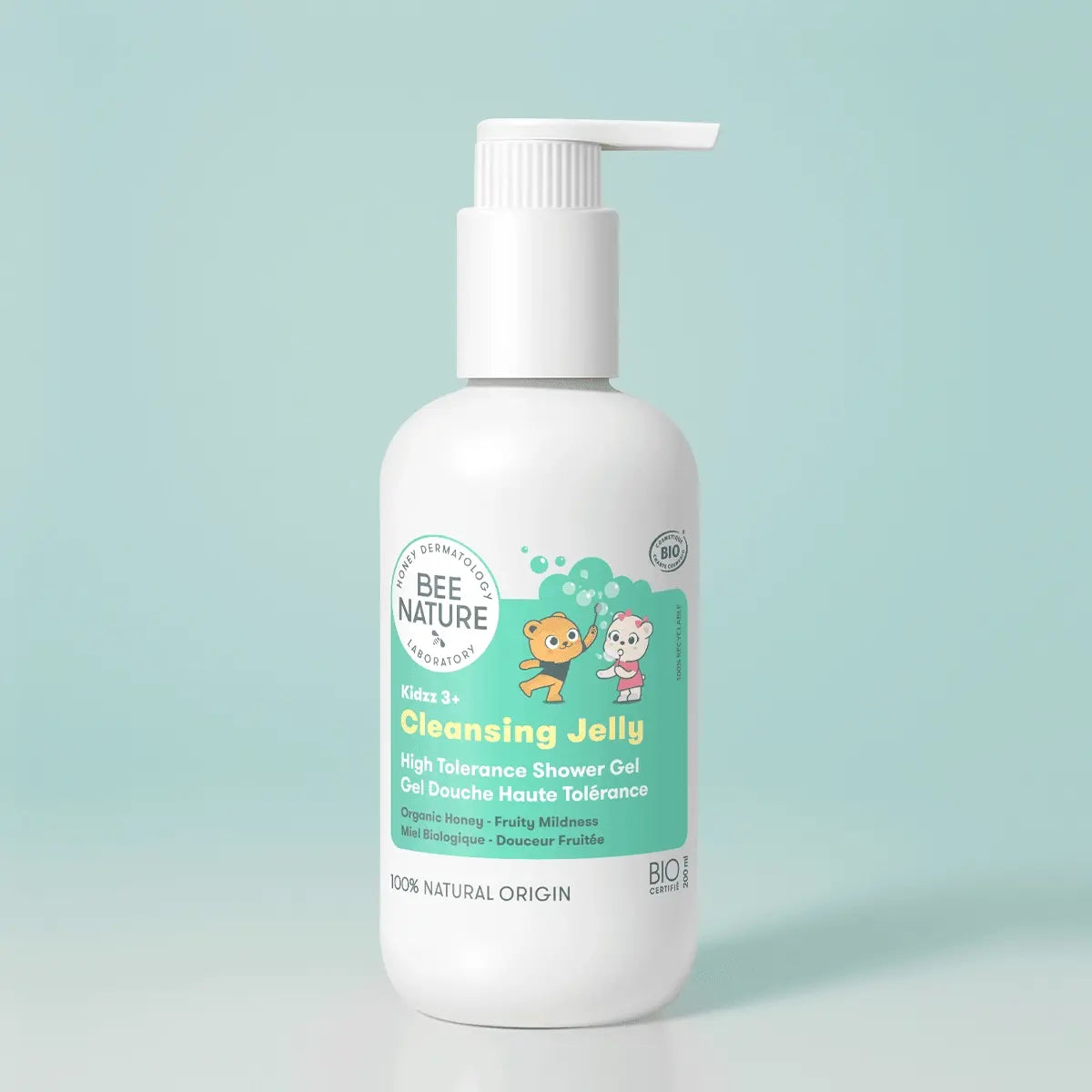 Bee Nature Duschgel für Kinder Cleansing Jelly Kidzz mit Bio-Honig, sanfte Reinigung für empfindliche Kinderhaut