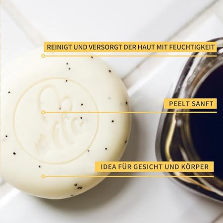 Rückfettende Seife mit natürlichem Peeling-Effekt – HONEY SOAP